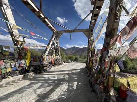 インダス川４ インダス川,ラダック,インドの写真素材