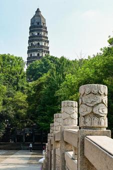 Photo, suzhou, tiger hill, tower, 