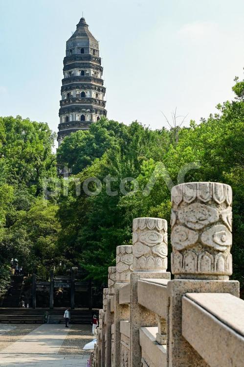 蘇州・虎丘 蘇州,虎丘,塔の写真素材