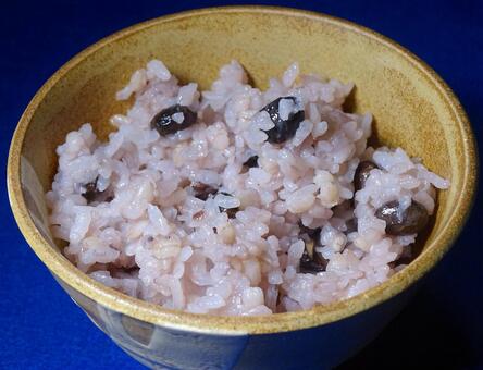 黒豆・もち麦入りご飯 黒豆入りご飯,もち麦入りご飯,ヘルシーの写真素材