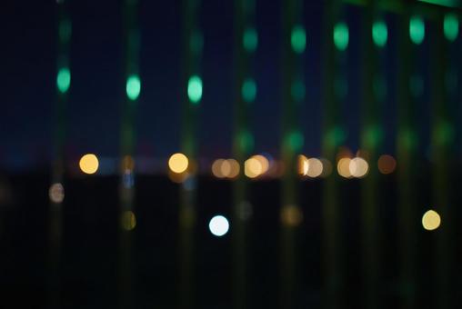 滲んだ夜の景色 背景,壁紙,夜の写真素材