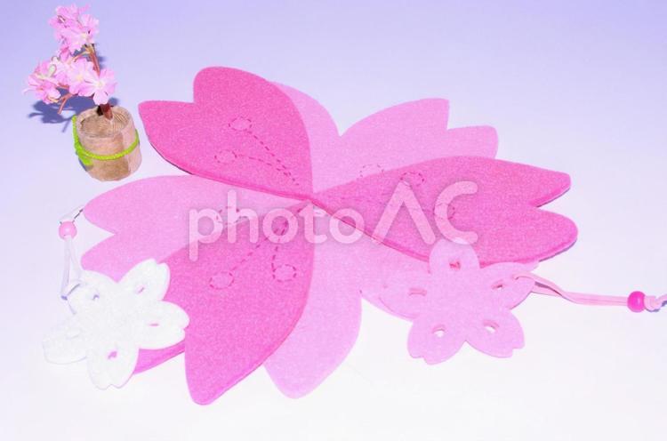 春の飾り和物③ 和物,和小物,飾りの写真素材