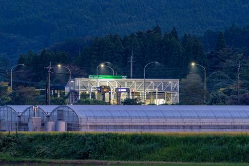 宮崎自動車道 田野料金所 高速道路,料金所,田野の写真素材