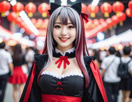 コスプレイヤー女子・イベント会場にて コスプレイヤー女子・イベント会場にての写真