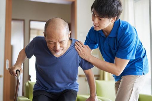 Caregiver helping the elderly, वरिष्ठ नागरिक, परिचय नर्स, आदमी, JPG