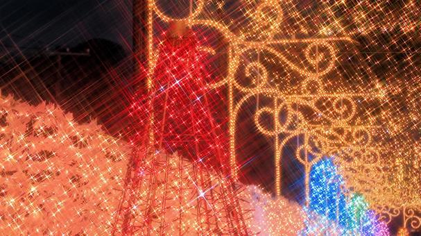 御殿場高原時之栖のイルミネーション イルミネーション,夜景,ライトアップの写真素材