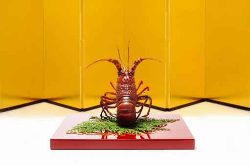 茹でた伊勢海老の飾り1 茹でた伊勢海老の飾り1 伊勢海老,エビ,正月の写真素材