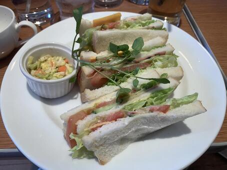 サンドイッチ サンドイッチ,野菜,トマトの写真素材