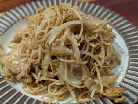 焼きそば 焼きそば 焼きそば,麺,ソースの写真素材