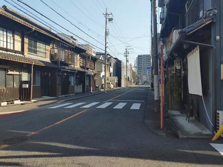 住宅街E 住宅街,道路,一軒家の写真素材