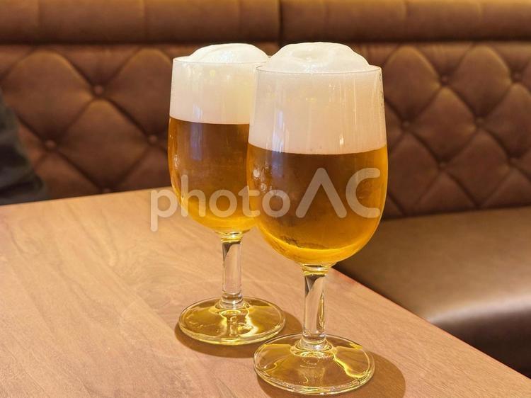 ビール ビール,生ビール,グラスビールの写真素材