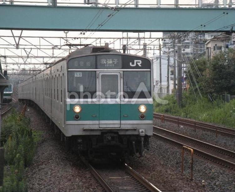 203系マト58　南柏にて 203系,常磐線,常磐線各駅停車の写真素材