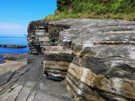 須佐ホルンフェルス 山口県,山口,萩市の写真素材