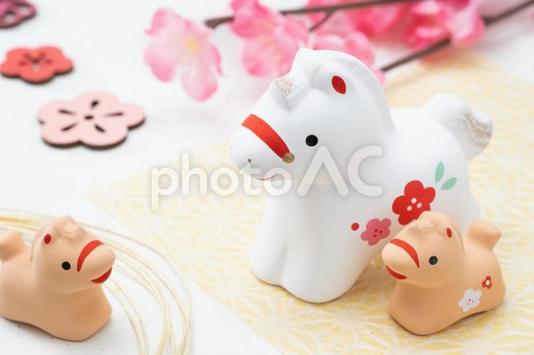 新年！2026年午年のイメージ 年賀状,午年,2026年の写真素材