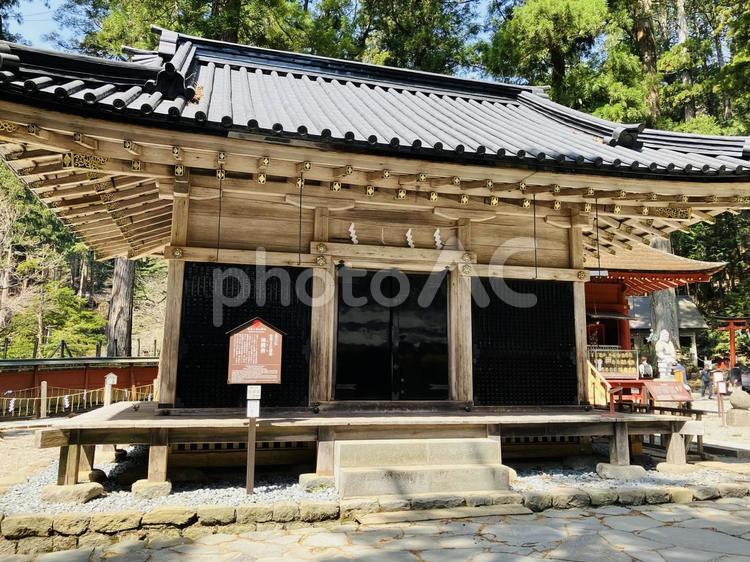 日光二荒山神社　神苑　神輿舎 日光二荒山神社,世界遺産,栃木県日光市の写真素材
