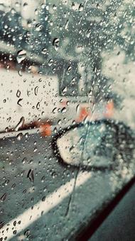 雨のドライブ 雨のドライブ 雨,天候,天気の写真素材