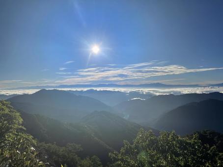 白山登山 太陽が眩しい 白山登山 太陽が眩しいの写真