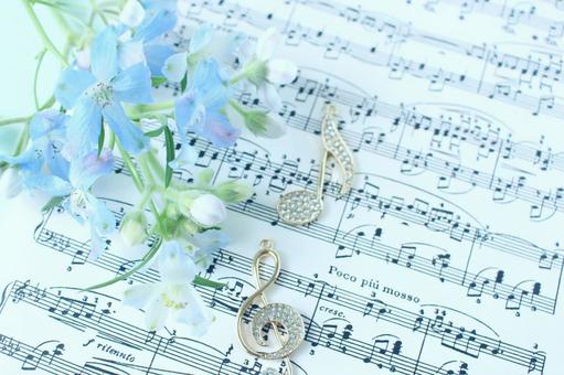 Blue Flowers and Music, JPG