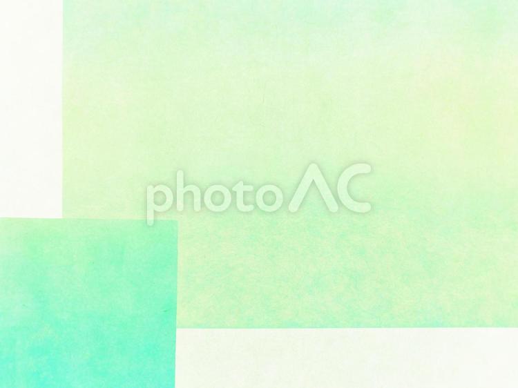 和紙　白背景に重ねた爽やかな2枚の四角 和紙,紙,背景の写真素材