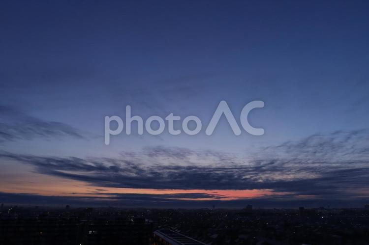 朝焼け　日の出　dawn  朝焼け,夜明け,朝焼け雲の写真素材