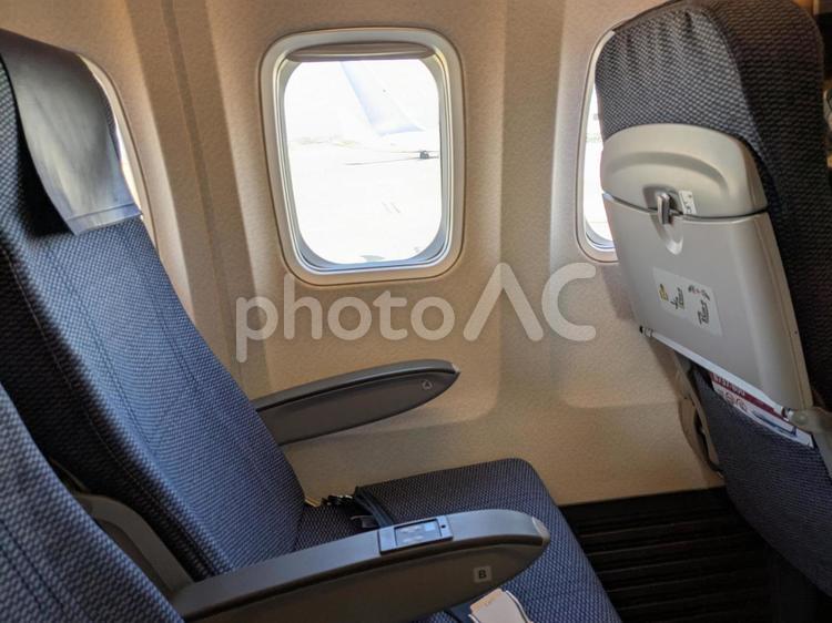 飛行機の機内　イメージ 飛行機,座席,anaの写真素材