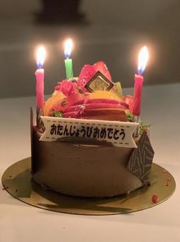 誕生日ケーキ 誕生日ケーキ ケーキ,誕生日祝い,誕生日ケーキの写真素材
