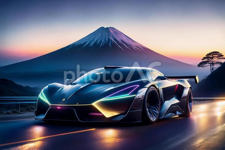 未来の日本のスーパーカー 車,スーパーカー,スポーツカーの写真素材