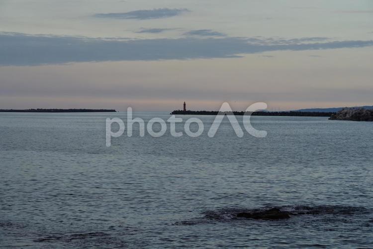 夕焼けの海 自然,景色,風景の写真素材