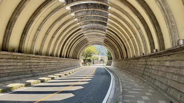 トンネル トンネル トンネル,道路,通路の写真素材