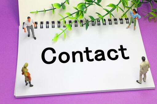 Contactと書かれた文字素材 contact,サポート,連絡先の写真素材