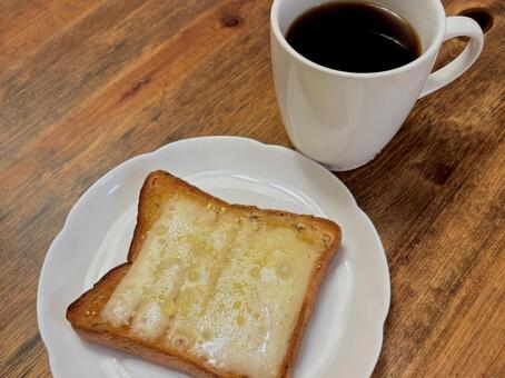 珈琲とチーズトースト 04 コーヒー,チーズトースト,食べ物の写真素材