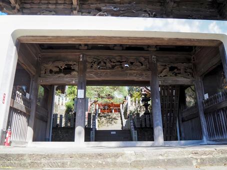 秋の布施弁天・楼門(千葉県・柏市) 秋の布施弁天・楼門(千葉県・柏市) 秋,紅龍山,布施弁天の写真素材