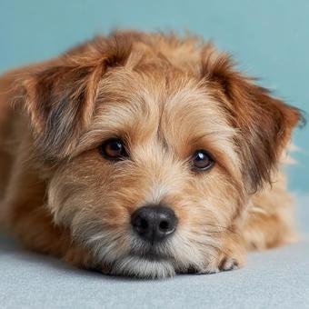 寂しそうな犬のクローズアップ 寂しそうな犬のクローズアップの写真