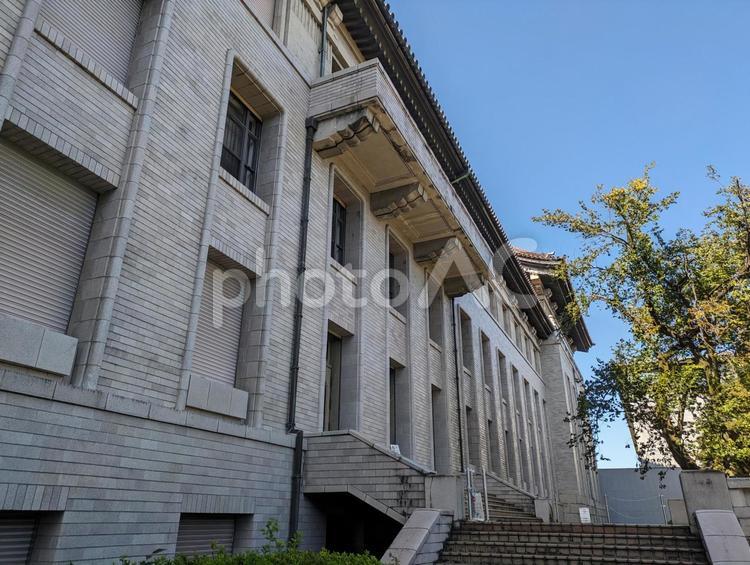 庭園側からみた東京国立博物館本館 東京国立博物館,東京国立博物館本館,帝冠様式の建物の写真素材