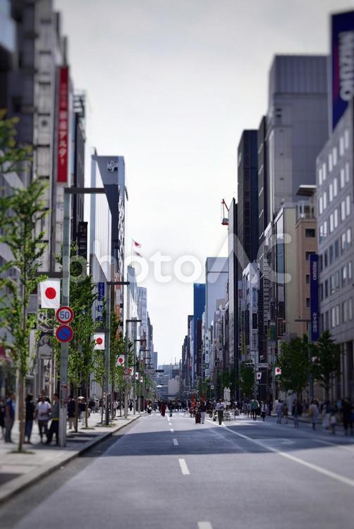 銀座歩行者天国 快晴 銀座,歩行者天国,快晴の写真素材