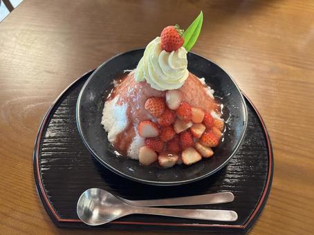 おしゃれかき氷 かき氷,おしゃれ,カフェの写真素材