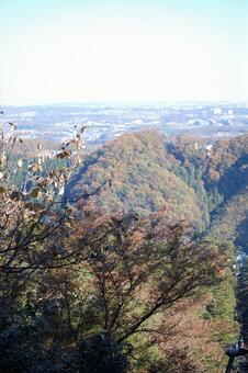 View from the mountain, mountain, climbing, autumn leaves, JPG