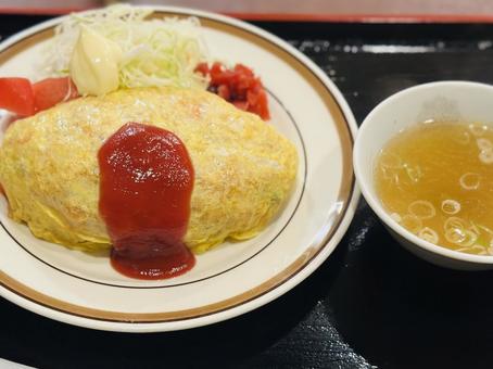 昔ながらのオムライス オムライス,卵,洋食の写真素材