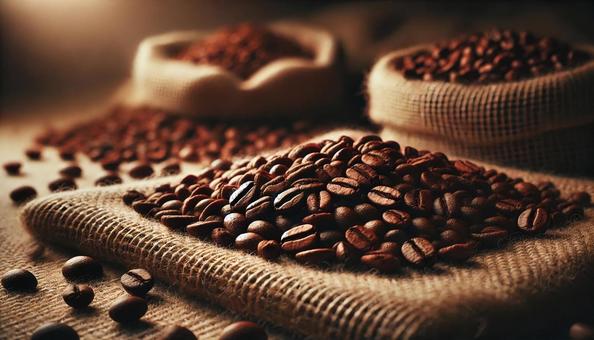 コーヒー豆 コーヒー豆,焙煎豆,珈琲の写真素材