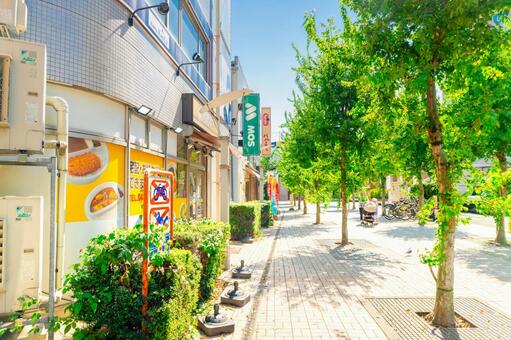 東武東上線・志木駅　駅前飲食店 商店街,東武東上線,志木駅の写真素材