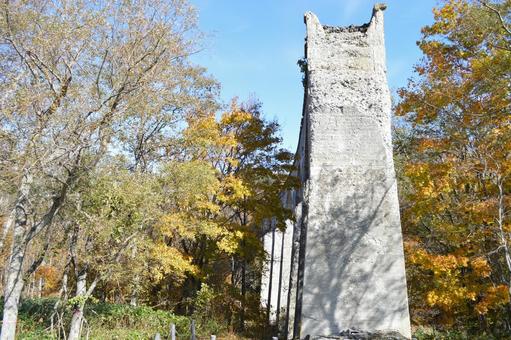 橋梁跡 旧国鉄根北線第一幾品川橋梁跡,斜里町,遺跡の写真素材