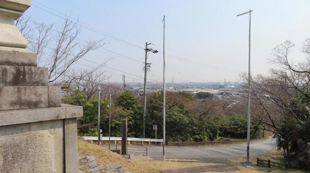 金生山神社　境内からの眺望 金生山神社,蔵王権現宮,神社仏閣の写真素材