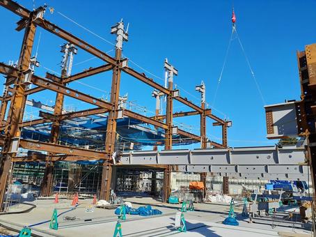Photo, steel frame, barricade, lifeline, 