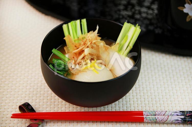 かぶら雑煮 お雑煮,雑煮,蕪雑煮の写真素材