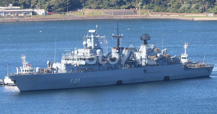 ドイツ海軍フリゲート「バイエルン」 ドイツ海軍,バイエルン,横須賀の写真素材