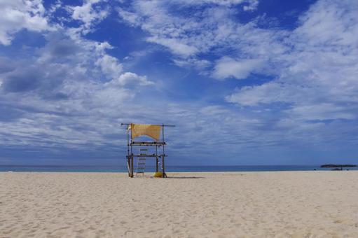 夏の砂浜の写真