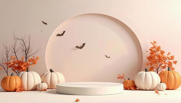 パステルカラーなハロウィン飾り パステルカラーなハロウィン飾りの写真