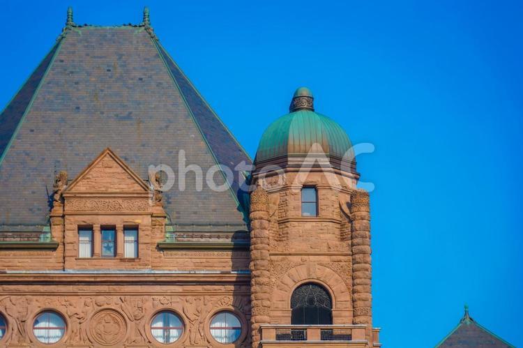 議事堂の塔の一部 議事堂,オンタリオ,トロントの写真素材