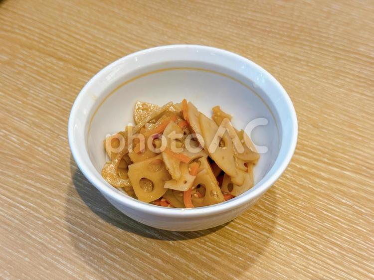 きんぴら蓮根 ピリ辛,きんぴら蓮根,総菜の写真素材