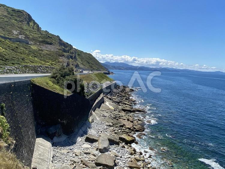 【バスク地方】美しい海岸線 バスク,スペイン,フランスの写真素材